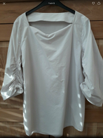COS, Longbluse,Popelin,Beige, extravagante Ärmel,Karreeausschnitt Niedersachsen - Meppen Vorschau