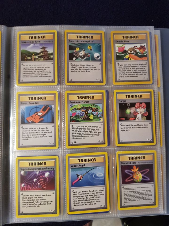 Alte Pokemon Karten Sammlung Neo Genesis 1 Edition in Bochum