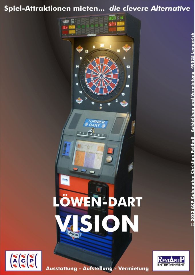 LÖWEN DART SM2 HB8 HB9 HB10 VISION Dartautomat mieten in Lengerich