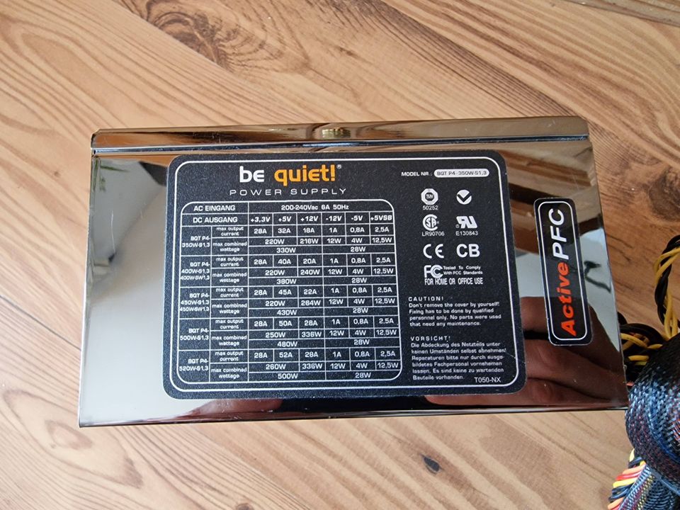 be quiet! ATX PC Netzteil 350W BQT P4 S 1.3 PFC ATX, viele Molex in Übersee