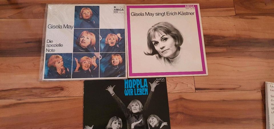 3 Schallplatten Gisela May in Pasewalk