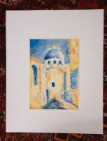 Aquarell Original Santorin A 4 Nordrhein-Westfalen - Ahlen Vorschau