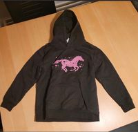 Hoodie Gr. 128/134 schwarz Pullover mit Pferd Sweatshirt Berlin - Spandau Vorschau