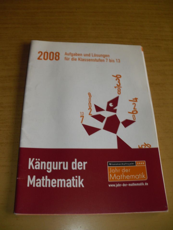 Heft: Känguru der Mathematik 2008 in Remscheid