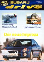 Subaru Magazin Drive 3/2001 – Der neue Impreza Köln - Ehrenfeld Vorschau