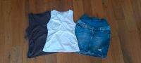 2 Stilltops + Jeansrock 36 braund weiß Shirts Umstandsrock Bayern - Memmingen Vorschau