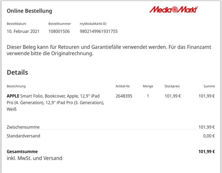 Apple iPad Pro 12.9. Wi-Fi 256 GB Silber (4.G) + Case + Pencil in Berlin