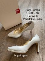 Högl Gr. 39 UK 6 Pumps Brautschuhe perlweiß Plateau Leder Niedersachsen - Bohmte Vorschau