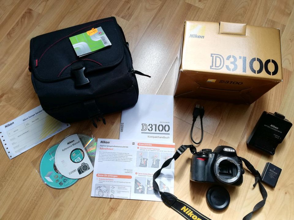 DSLR Digitale Spiegelreflexkamera Nikon D3100 Body Exzellenter Zu in Hemmingen