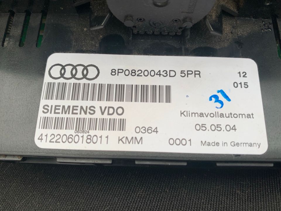 Audi A3 Klimabedinteil in Oberhausen