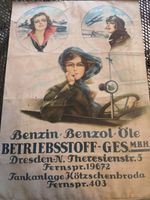 Tankstelle Dresden Werbung Melli Beese Aufsteller Plakat Benzin Sachsen - Stolpen Vorschau
