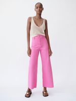 Jeans Marine Straight High Waist Neu Zara Pink Ausverkauft Hessen - Rodgau Vorschau