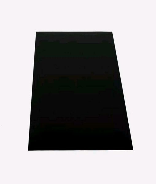ABS Kunststoff Platte 1000x490mm Farbe Schwarz in Stärken 3mm- Einseitige  Schutzfolie - Top Qualität