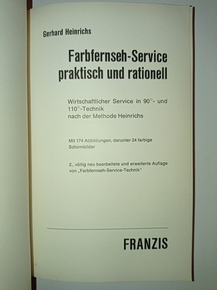 Farbfernseh-Service praktisch und rationell Franzis Buch Heinrich in Troisdorf