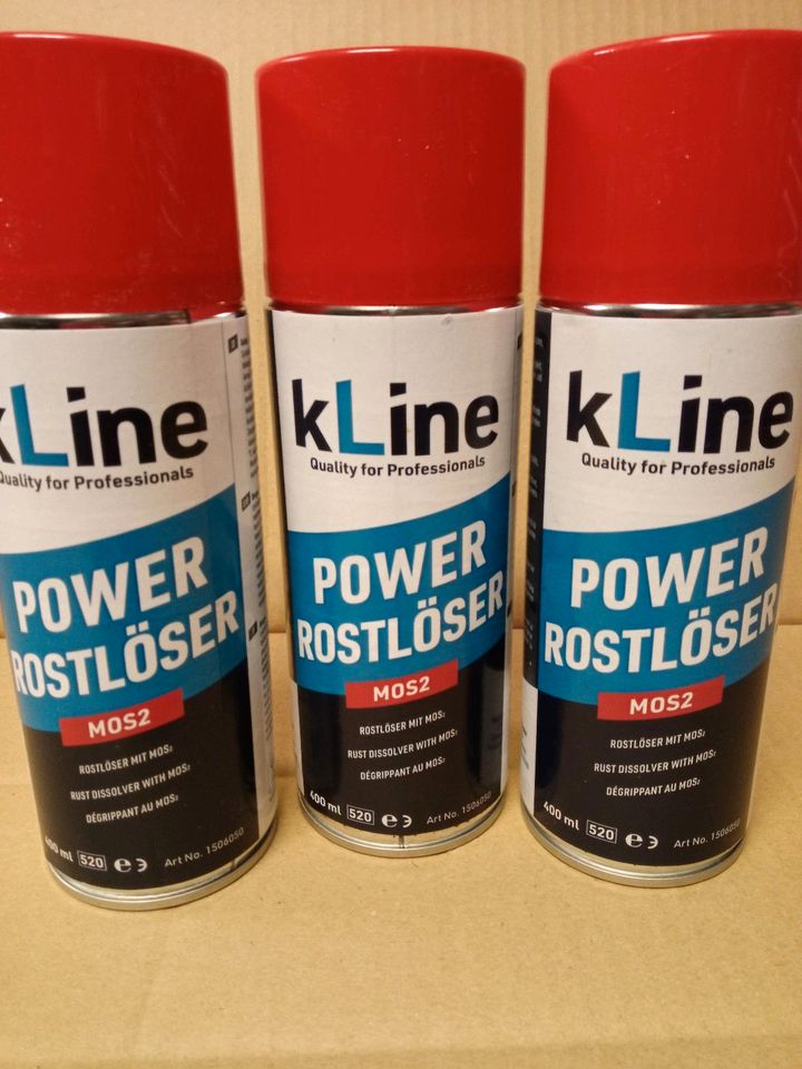 3 x k Line POWER ROSTLÖSER MOS2 FÜR PROFI  EINSATZ, a 400 ml in Frankenberg (Sa.)