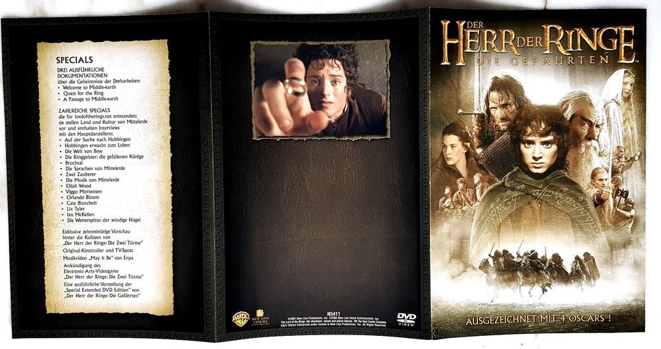 Herr der Ringe Die Gefährten+Master and Commander.3DVDs.UNBENUTZT in Remshalden