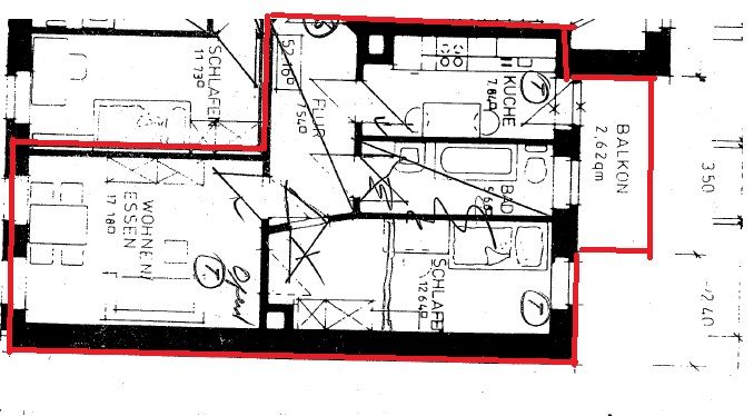 Helle 2-Raum Wohnung mit Balkon in Leipzig