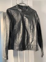 BX Outerweare Leder Imitat Jacke in Silber grau Gr. 38 Nordrhein-Westfalen - Düren Vorschau