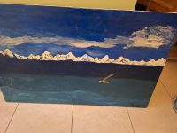 Zu verschenken Ölbild auf Holz von einem Kirgisischen Künstler Niedersachsen - Ottersberg Vorschau