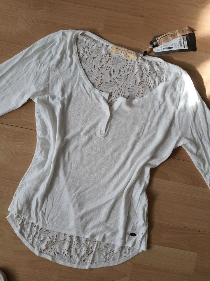 Neu m Etik. Orsay T-Shirt gelb Loch S 36 croched bw h&m zara top in Reutlingen