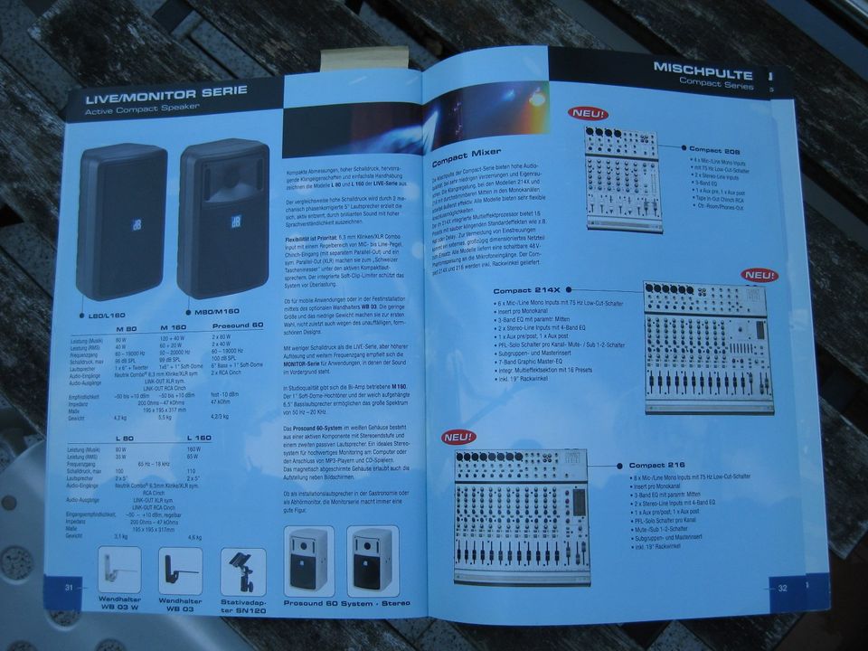 dB TECHNOLOGIES Katalog 2003, Professional Audio -Sammler ! in Bonn