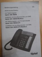 Bedienungsanleitung Tiptel 290 ISDN Komfort-Telefon Bayern - Höchstädt a.d. Donau Vorschau