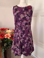 Zero sommerliches Kleid in Lila/Flieder/Creme geblümt Gr. 34 Niedersachsen - Hoya Vorschau