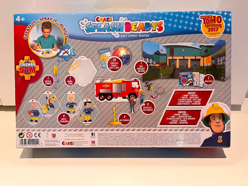 CRAZE Feuerwehrmann Sam Splash Beadys - neu und OVP! in Neuler