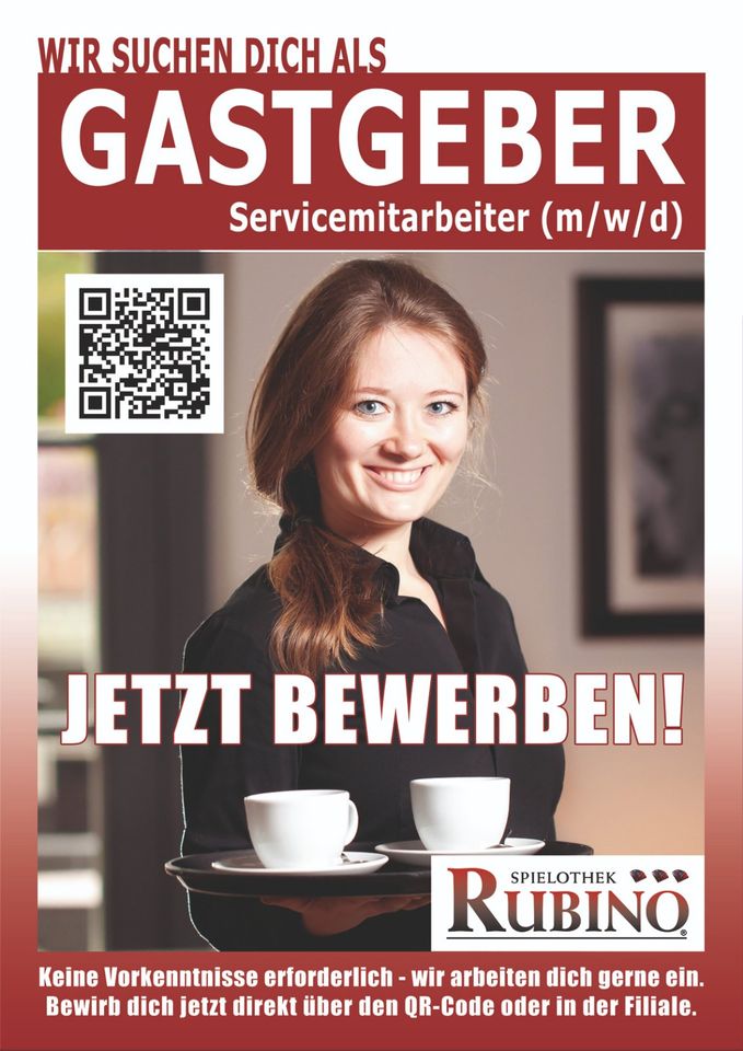 Servicepersonal/Spielhallenaufsicht (m/w/d) VZ/TZ/Mini Gemünden in Gemünden a. Main