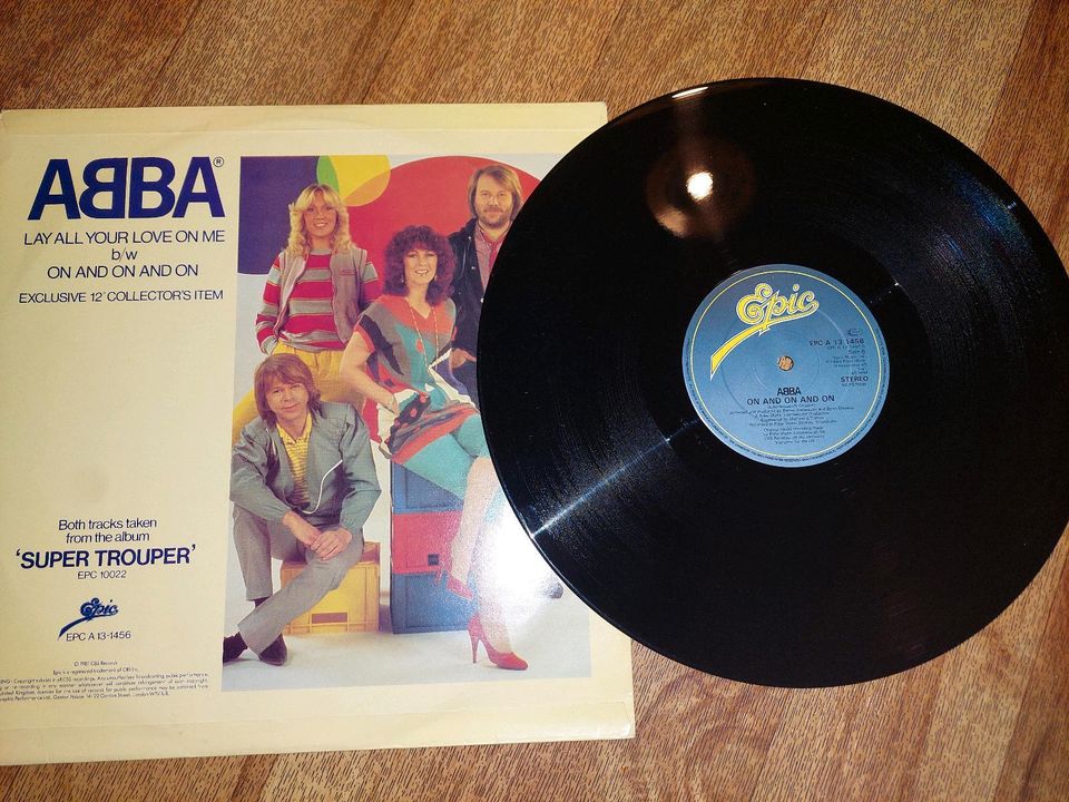 Schallplatte Abba Lay your love on me ☆Epic in Krefeld