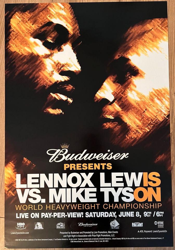 Mike Tyson Lennox Lewis Poster in Kriftel