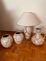 Schönes 4-teiliges Vasen-Set: 2 Vasen, 1 Henkelvase, 1 Tischlampe Hessen - Bad König Vorschau