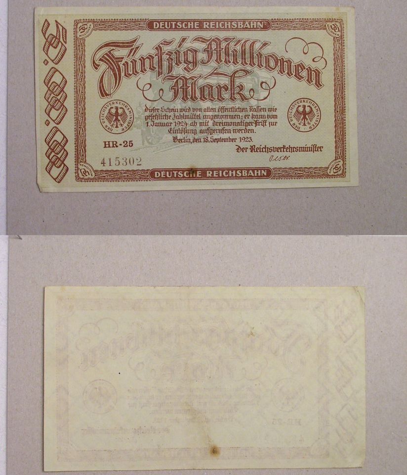 Dachboden 3 Inflation Banknoten Geldscheine 20er Jahre - TemRum5 in Berlin