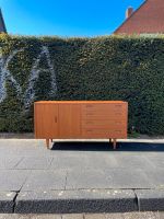 ◤ sideboard von poul dogvad hundevad 1960er Teakholz lowboard Vintage Design mid Century Schrank Dänisch Kommode 50er 60er 70er Retro Teak Holz anrichte Buffet Danish Schubladenkommode Mitte - Tiergarten Vorschau