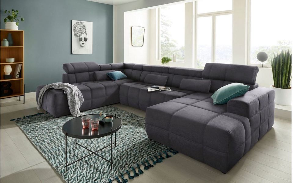 Wohnlandschaft Kopfteil-Funktion 2 Farben Sofa UVP 3199,- NEU in Lippstadt