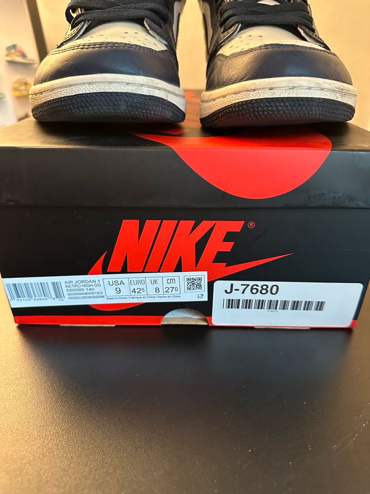 Jordan 1 High Obsidian US 9 | EU 42,5 in Augsburg