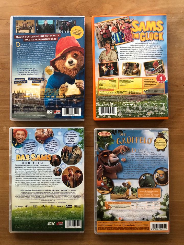 4 DVDs Kinderfilme in Augsburg