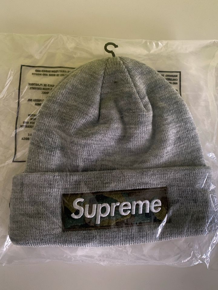 Supreme New Era Box Logo Beanie grau | NEU | OVP in Bretzenheim