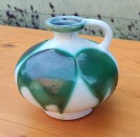 Vase grün beige Vintage DDR 4080 C Brandenburg - Boitzenburger Land Vorschau