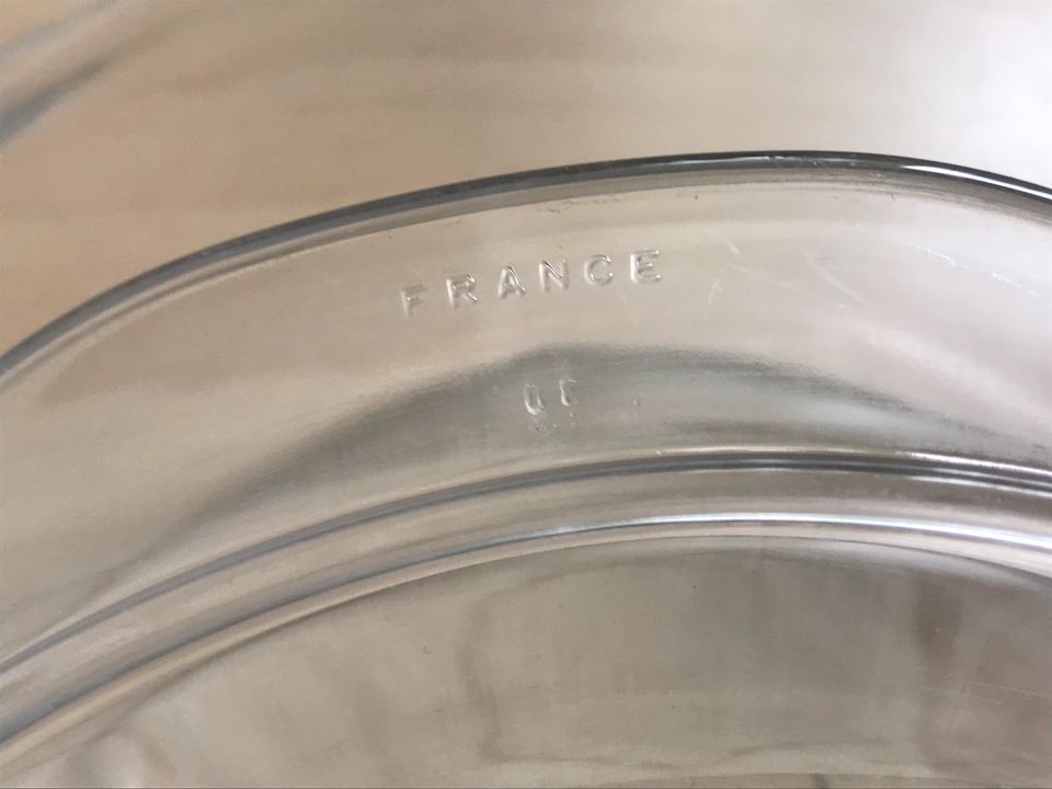 Auflaufform Kasserolle Glas mit Deckel FRANCE in Am Ettersberg