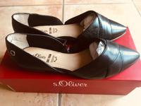 S.Oliver spitze Slipper black nappa schwarz 37  NEU m Karton Brandenburg - Groß Kreutz Vorschau