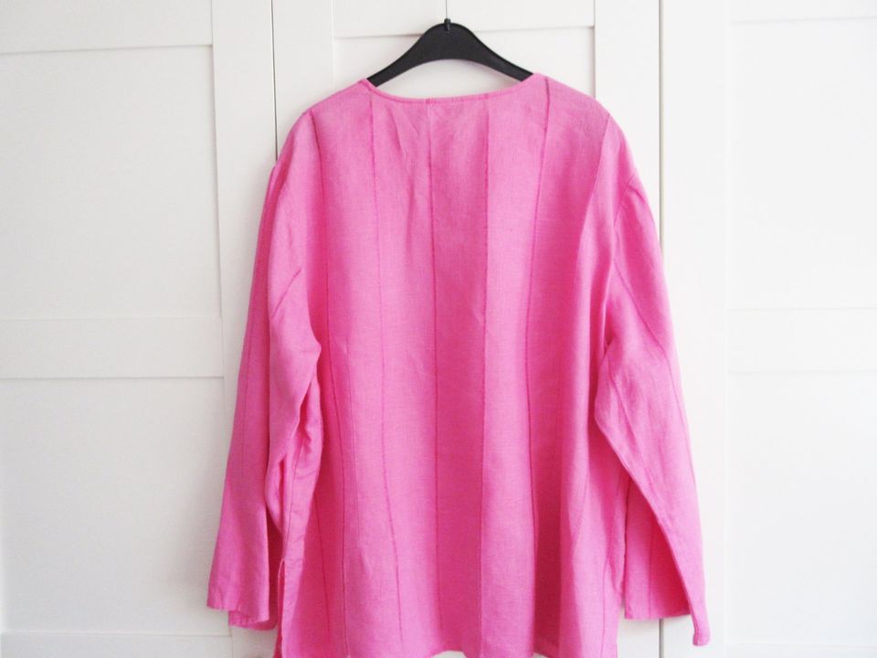 Laura Ashley Leinen Bluse Tunika rosa pink 46-44-48 XL NP98€ in Maintal