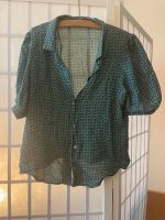 Bluse Zara Türkis blau Muster 70er 70s Retro 34 xs München - Untergiesing-Harlaching Vorschau