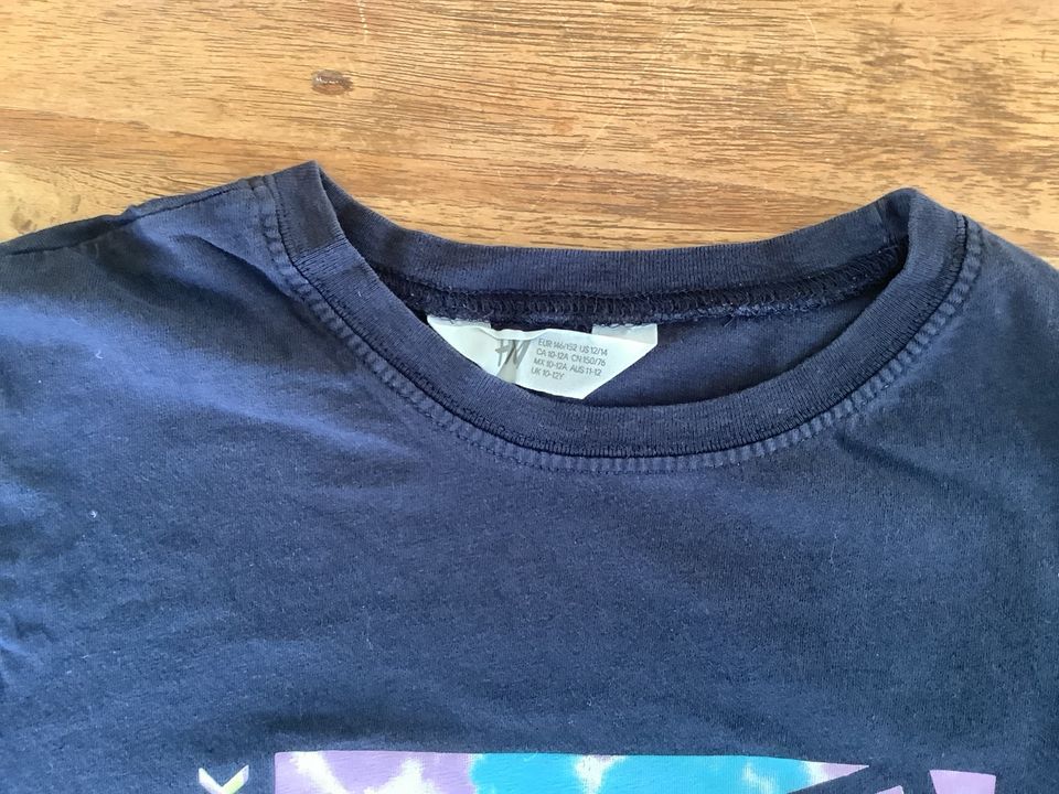 *H&M* T-Shirt Jungen, Gr. 146/152, dunkel-blau, New York, TOP* in Tiefenbronn