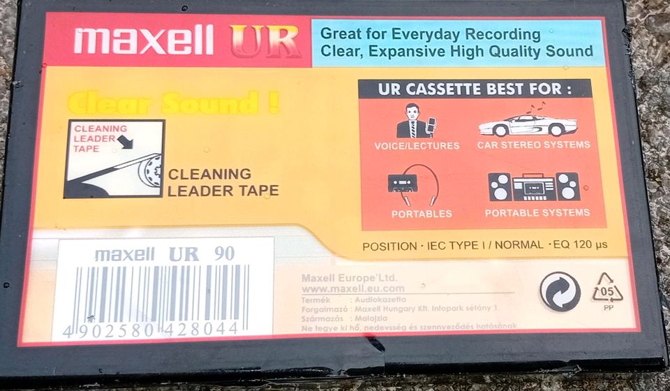 Maxell UR MC Leerkassette 7 X 90 Minuten Neu in Düsseldorf