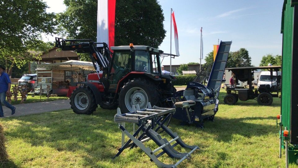 Stammholz zu Brennholz Säge Spaltautomat in Burk