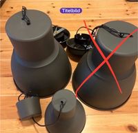 4x IKEA HEKTAR Lampen/Hängeleuchten, dunkelgrau, 22cm & 38cm Friedrichshain-Kreuzberg - Kreuzberg Vorschau