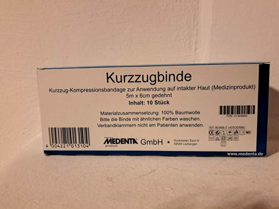 MEDENTA Kurzzug-Kompressionsbandagen - NEU - Breite: 6cm in Roßtal