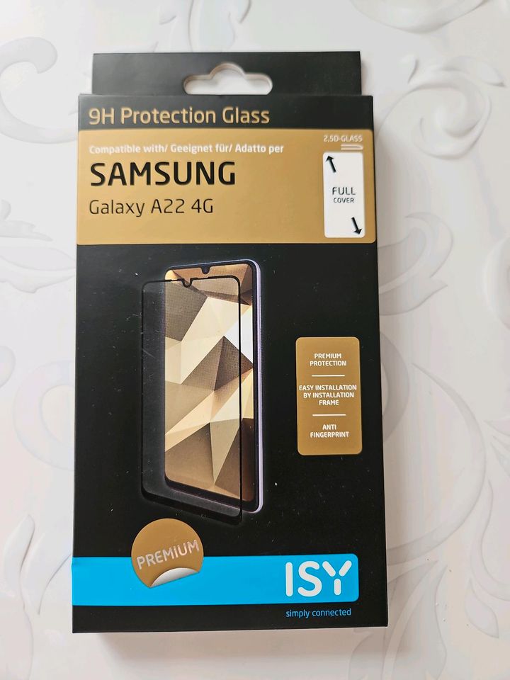 Schutzglas für Samsung Galaxy A22 4G in Weng
