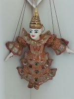 Alte große Marionette, Handarbeit aus Asien ca 40 cm groß Hessen - Hohenstein Vorschau